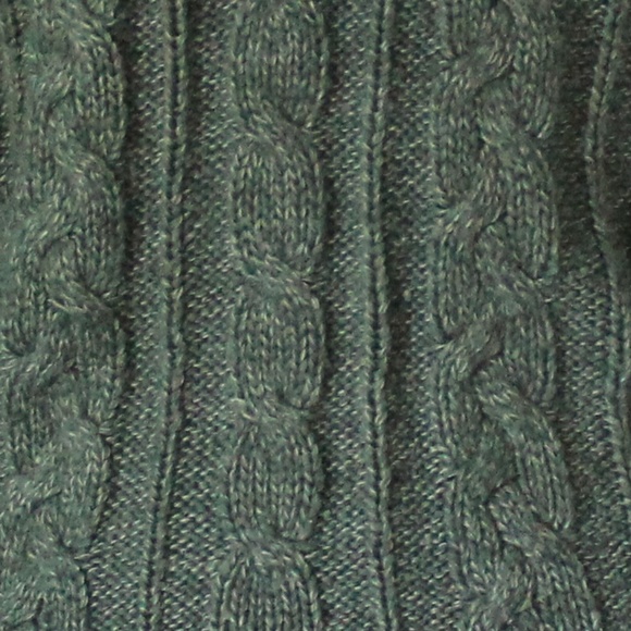 Dark Green Acrylic Button Sweater - Picture 4 of 7